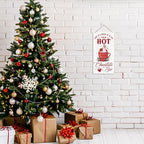 Hot Chocolate Bar Sign, Christmas Hanging Wood Sign, Winter Decorative Wall Signs, Rustic Winter Wooden Door Signs, Farmhouse Outdoor Wood Christmas Decor, Xmas Wall Art 6x12 Inches - Image 5