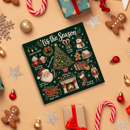 Tis the Season Christmas Decor, Winter Holiday Wooden Sign Decorations - Image 4