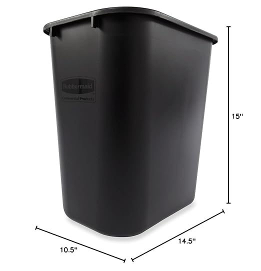 Rubbermaid Commercial Products Resin Wastebasket/Trash Can, 7-Gallon/28-Quart - Image 3