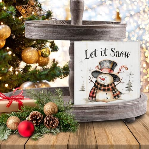 Let It Snow Christmas Decorations - Christmas Winter Snowman Decor - Image 7