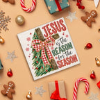 Christian Christmas Decor, Jesus is the Reason for the Season Wooden Sign - Image 4
