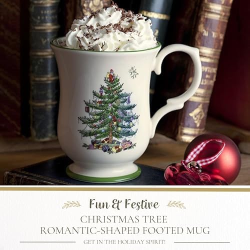 Spode Christmas Tree Romantic-Shaped Footed Mug – 12 Oz - Image 2