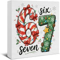 Funny 67 Meme Christmas Decor, Six Seven Christmas Wood Signs by EUDOSI