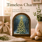 Winter Christmas Tree Arched Table Sign, Rustic Farmhouse Holiday Decor - Image 3