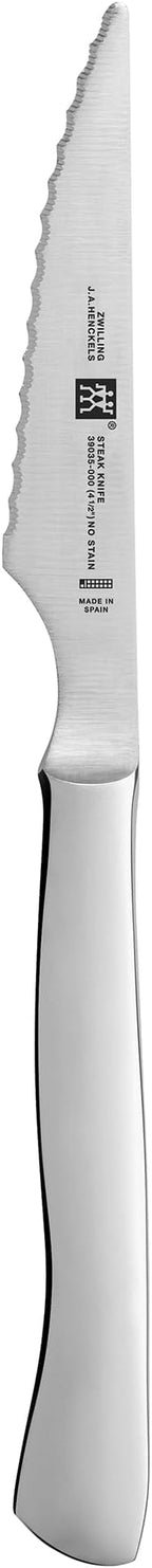 ZWILLING 4-pc Stainless Steel Serrated Steak Knife Set, made in Spain - Image 3
