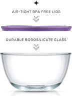 JoyJolt Very Peri 8pc Glass Mixing Bowls - Image 4