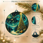 Christmas Ornament 2026, Northern Lights Ornament, Starry Night Beautiful Christmas Ornaments, Starry Night Gifts, Xmas Tree Decorations, Gift for Coworker, Friends, Family, Secret Santa Gift - Image 5