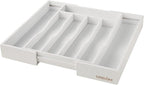 Expandable Bamboo Kitchen Drawer Organizer - Image 2