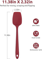 Heat Resistant Silicone Spoon Spatula: U-Taste 600ºF High Heat Flexible 11.38in - Image 2