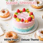 Edible Pearl Sprinkles,White Pearls Sprinkle for Cake Decorating,130g - Image 5