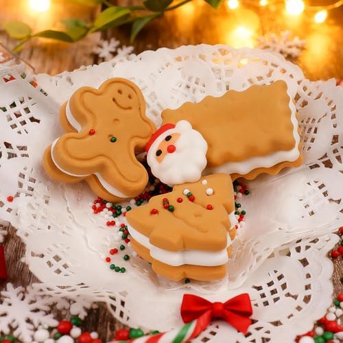 Christmas Sprinkles for Cookies, Holiday Red and Green Sprinkles Assortment 5 oz, Edible Jimmies Nonpareils and Sanding Sugar Pearls for Cake Decorating, Christmas Cookies, Baking, Cupcakes, Desserts - Image 7