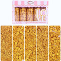 Confect Christmas Sprinkles | Gold Sprinkles | Mix Heart & Star | Flower & Snowflakes For Cake Decorating Sprinkle | Edible Sprinkle for Cupcakes - Vegan, Gluten-Free, Nut-Free, Soy-Free, Dairy-Free- 5 Oz by CONFECTTHECAKEDECORATINGCO