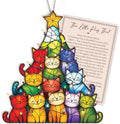 Cat, Cat Ornament, Funny cat Gifts by Rusaten