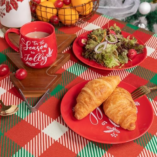 LEHAHA Ceramic Christmas Coffee Mug set,16 OZ Holiday Mugs Set of 6, Festival Coffee Cups with Warm Greeting sayings, Porcelain Christmas Drinkware Ideal for Hot Cocoa, Holiday Tea & Winter Beverages - Image 5