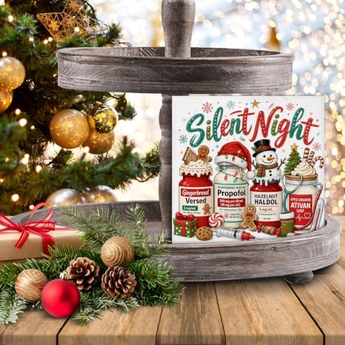 Silent Night Christmas Decor, Funny Medical Christmas Decorations - Image 7