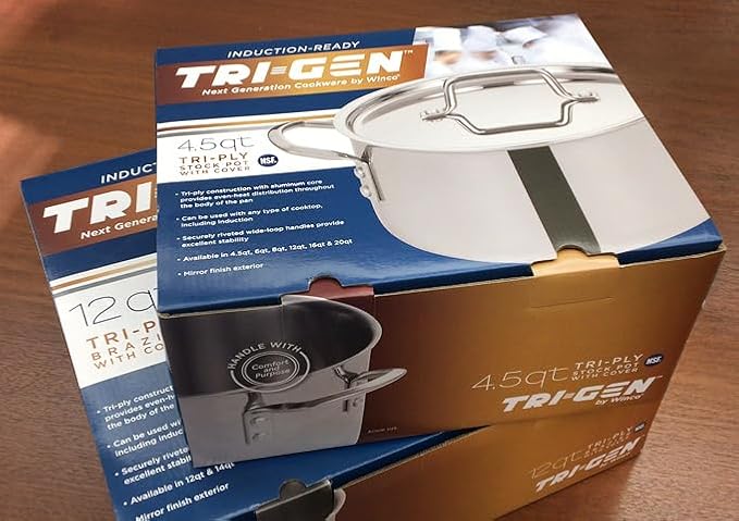 WINCO Tri-Ply Stock Pot - Image 8