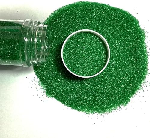 Edible Green Sanding Sugar Sprinkles 142g/ 5.01oz Sugar Crystals for cake decorating Candy Baking Decorations Ice Cream Toppings and Cookie Decorating for Valentines Halloween Christmas - Image 2