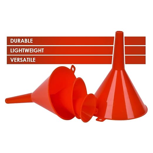 DEDC Oil Funnels, Plastic Gas Funnels Set - Image 3
