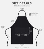 Syntus Apron for Men Women, Adjustable Cooking Kitchen Chef Aprons - Image 2