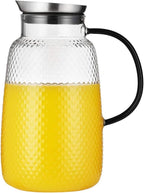 Purefold Pitcher with Lid, Glass Jug with Stainless Steel Lid - Image 8