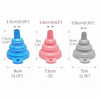 3PCS Silicone Funnel Set, Flexible Rubber Kitchen Funnels - Image 2