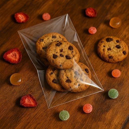 4x9 In Cookie Bags Clear Self Sealing Cellophane Treat Bags 200Pcs - Image 5