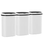 13 Gallon Trash Can, 50Liter Plastic High-Capacity Automatic Kitchen Trash Can by Home