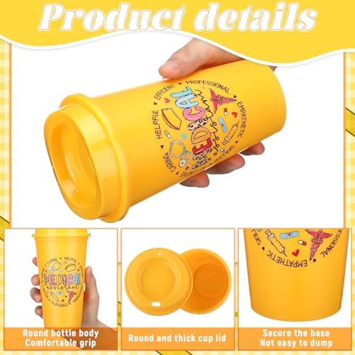 SiliFine 12 Pcs Medical Assistants Gifts Bulk 16 oz MA Tumbler with Lids - Image 4