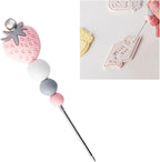 Icing Pin, Scriber Needle for Cake Decorating Strawberry Beaded Cookie - Image 2