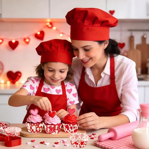 SANNIX 450pcs Valentine's Day Cupcake Liners Red White Love Theme Cupcake Wrappers Paper Wraps Muffin Liners for Valentines Day Wedding Birthday Party Candy Cake Decorations Supplies - Image 6