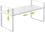 Across-Star Expandable Cabinet Shelf Organizer Rack, Stackable Kitchen Counter by Acorss-Star