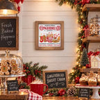 Gingerbread Bakery Sign, Wooden Christmas Coffee Table, Wall Decor - Image 6