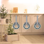 Retrowavy 12 Pcs Small Christmas Kitchen Cabinet Wreaths with Ribbon - Image 3