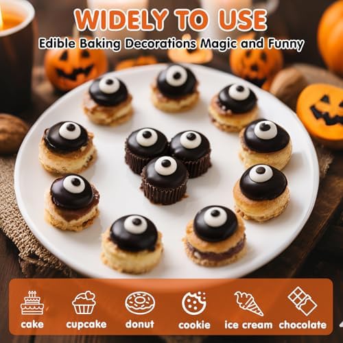 Edible Eyes Sprinkles,Edible Candy Eyeballs for Halloween Cake Decorating - Image 3