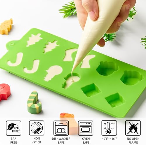 Christmas Chocolate Silicone Molds, 6 PCS - Image 4