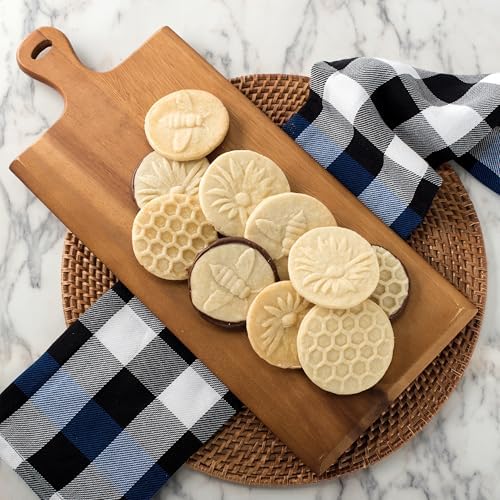 Nordic Ware Honeybee Cookie Stamps (Set of 3), Sturdy Cast Aluminium Cookie Stamp Set, Cookie Press Set Made in the USA, Sturdy and Durable Biscuit Maker Press Set - Image 3