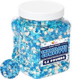 Snowflake Confetti Sprinkles - 1.2 Pounds by AGreatSurprise