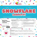 Snowflake Confetti Sprinkles - 1.2 Pounds - Image 2