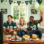 SANNIX 450pcs Football Cupcake Liners Baking Cups Rugby Cupcake Wrappers - Image 4