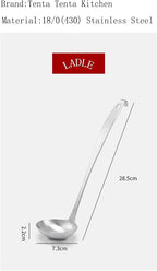 Tenta Kitchen 2oz/56ml Stainless Steel Small Soup Ladle Spoon, 10.8”x 3” - Image 2