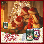 MEZMUT 12 Oz Insulated Christmas Wine Tumbler with Lid Straw (Red,1) - Image 4