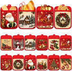 Jingmore 12 Pcs Christmas Pot Holders with Pocket for Kitchen Gift Bulk by Jingmore