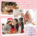 Christmas Mahjong Gift Mug 11oz Funny Ceramic Coffee Mug Women - Image 6