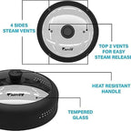 Microwave Cover for Food, Silicone and Glass Splatter Guard Lid for - Image 2
