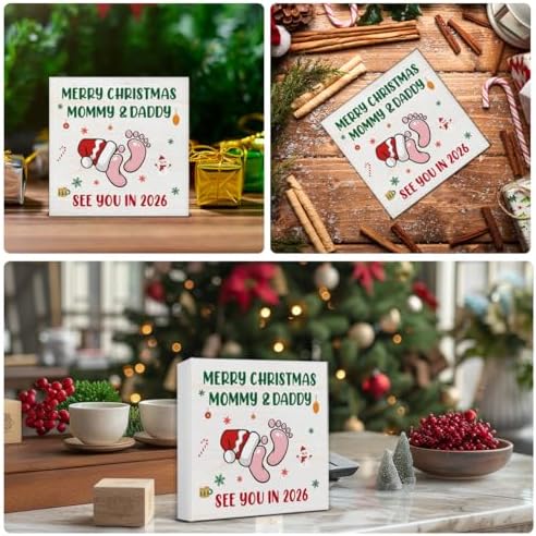 Christmas Decor, Merry Christmas Mommy and Daddy See You in 2026 - Image 3
