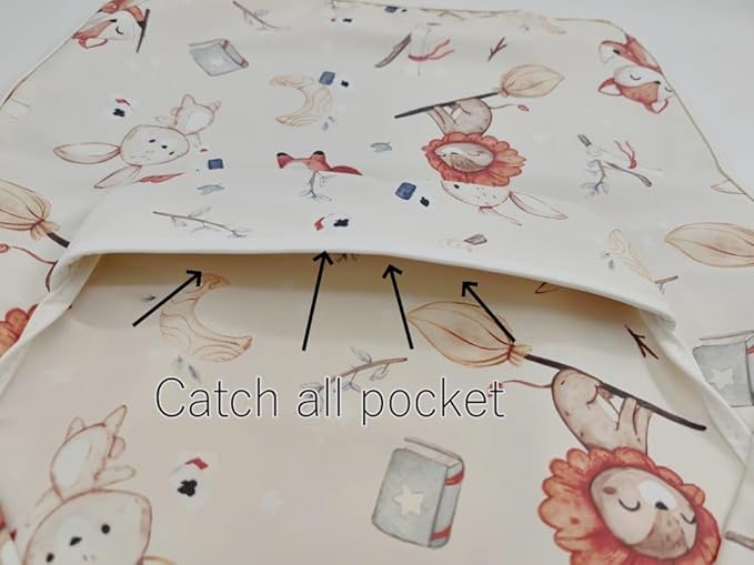 Waterproof Baby Bibs, Infant Toddler Extra Cover Feeding Bib - Image 4