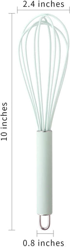 GorGin high temperature and easy to clean silicone whisk, 10 inch, grip good - Image 5