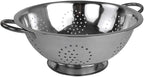 Metal Colander With Stainless Steel Finish By Home Basics, 5 QT | Medium by HomeBasics