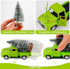 Christmas Green Truck Decor, Green Tree Truck Decorations for Home Indoor, Mini Cute Christmas Tree Tiered Tray Decor, Farmhouse Kitchen Tabletop Centerpiece Decorations - Image 6