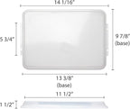 TrueCraftware- 1/4 Size Polypropylene Sheet Pan Cover Clear Color Set of 2- - Image 5